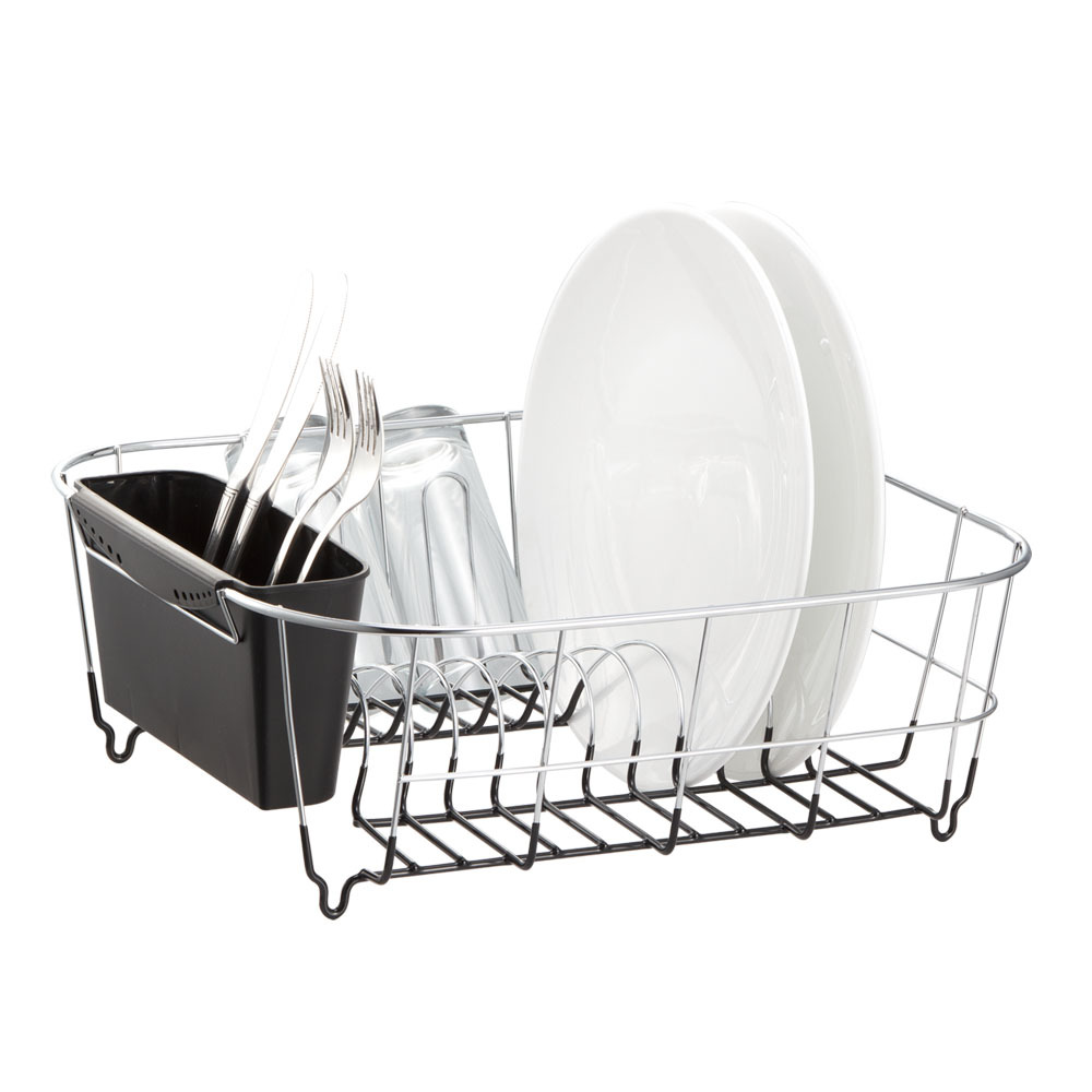 Deluxe Chrome-plated Steel Small Dish Drainers (Black) – Neat-O