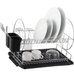 Neat-O Universal Polypropylene Dish Drain Board for kitchen (Black) Black